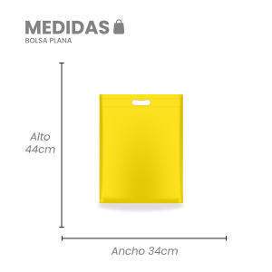 Bolsa TNT Plana 34x44 cms. Resistencia 1 Kg. Máx Aprox.