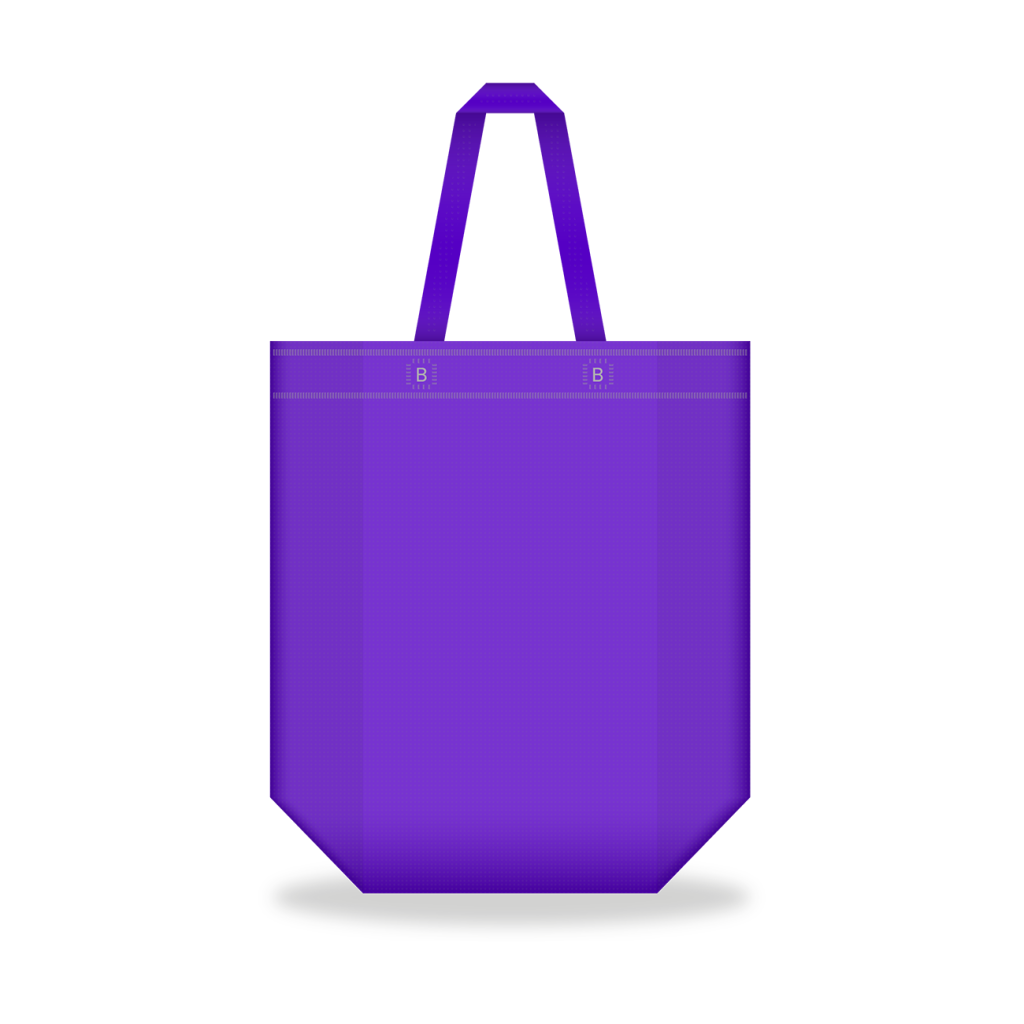 Bolsa reutilizable fabricada en tela TNT (tejido no tejido) de alta resistencia, diseñada para transportar productos de gran volumen y peso de forma cómoda y segura. Su formato Jumbo de 40x38x16 cms. incorpora un amplio fuelle interior que aumenta significativamente la capacidad de carga, proporcionando mayor estabilidad y mejor presentación de los productos.